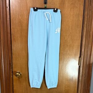 SHEIN Light Blue Kids Joggers with Drawstring